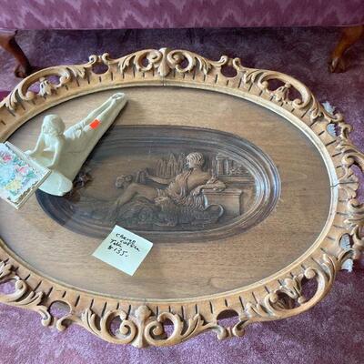 exceptional carved coffee table