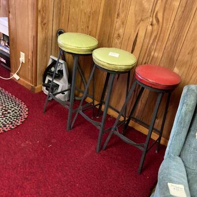 Iron base bar stools
