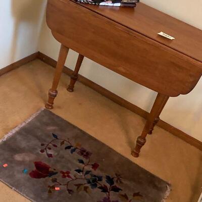 cut corner drop leaf table