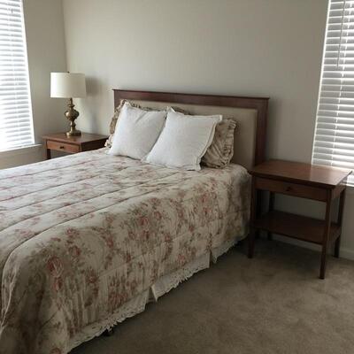 $1,500 BEDROOM SET #2 including Queen Size Bed with Mattress, 2 Nightstands and Dresser 
