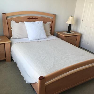 $1,500 BEDROOM SET #3 including Queen Size Bed with Mattress, 2 Nightstands and Dresser 