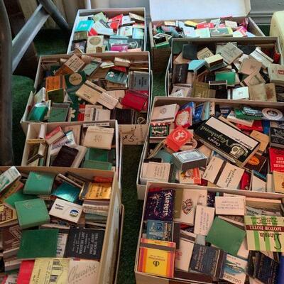 Match book collection from around the world.
