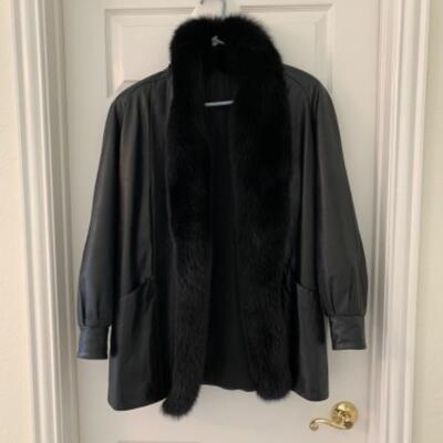 Leather and Fur Jacket  Size Small/Medium