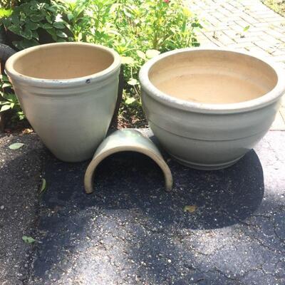 Pair of Great Planters and a Place for the Toads