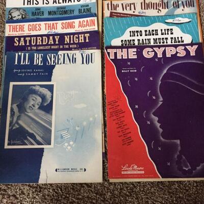 1940's & 50's Sheet Music