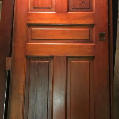 Two Matching Solid Wood Doors