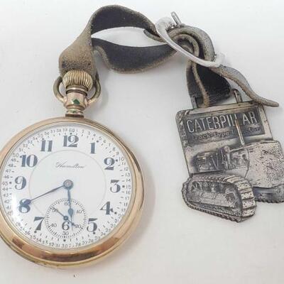 #1412 • Hamilton 992 21 Jewel Pocket Watch