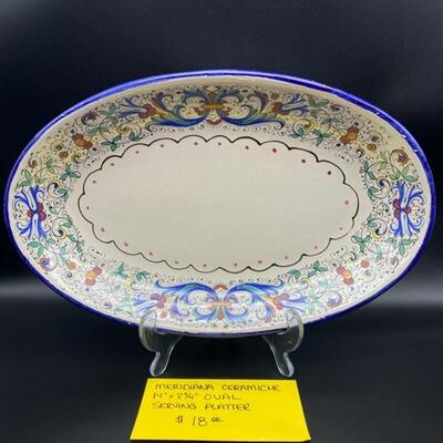 Meridiana Ceramiche Oval Serving Platter