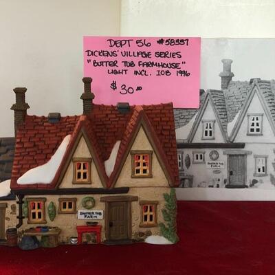 1996 Department 56 Dickens' Village Series "Butter Tub Farmhouse"