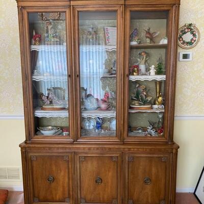Henredon China Hutch - 80"H x 57.5"W x 16"D - $140