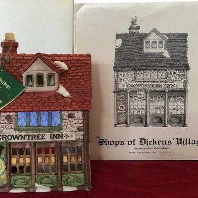 1984 Department 56 "Shops of Dickens Village" "Crowntree Inn"