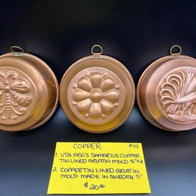 Vintage Copper Molds