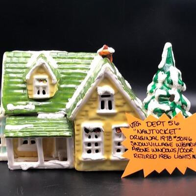 Vintage Department 56 Original 1978 Snow Village "Nantucket" - Call For Price