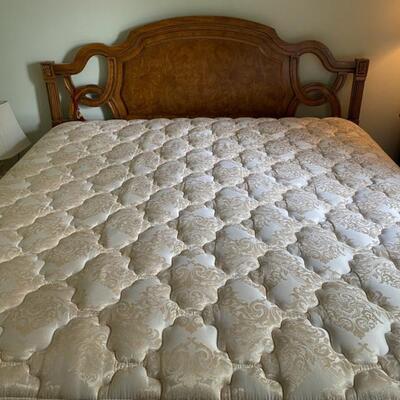 King Bed Mattress, Base & Headboard - 54"H x 80"W x80"D - Please Call For More Details