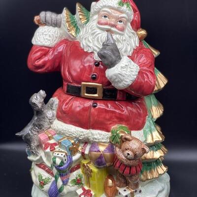 Vintage Fitz & Floyd Cookie Jar & Decorative Plate