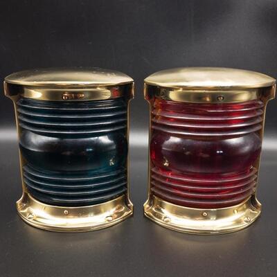 Vintage Nautical Brass Lights