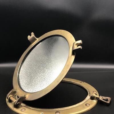 Brass Nautical Mirror