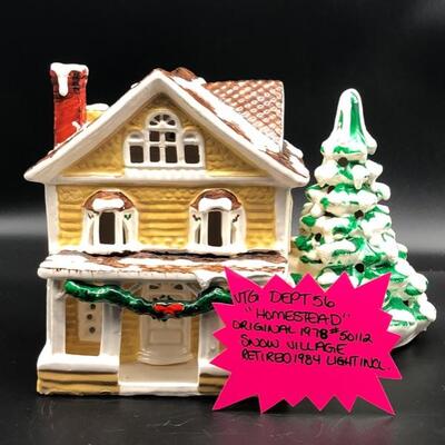 Vintage Department 56 Original 1978 Snow Village "Homestead" - Call For Price