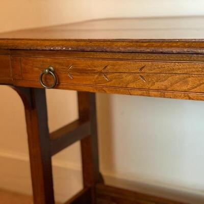 Vintage Solid Wood Console Table - 29"H x 35"W x 24"D - $140