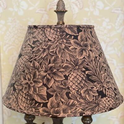 Vintage Bronze & Black Pineapple Candlestick Floor Lamp - $75