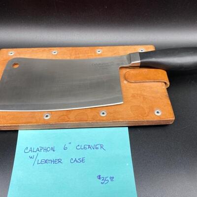Cleaver W/Leather Case