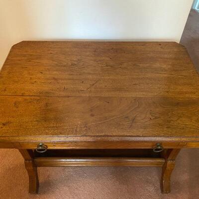 Vintage Solid Wood Console Table - 29"H x 35"W x 24"D - $140