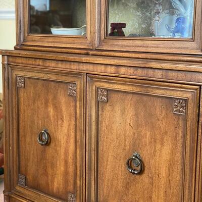 Henredon China Hutch - 80"H x 57.5"W x 16"D - $140