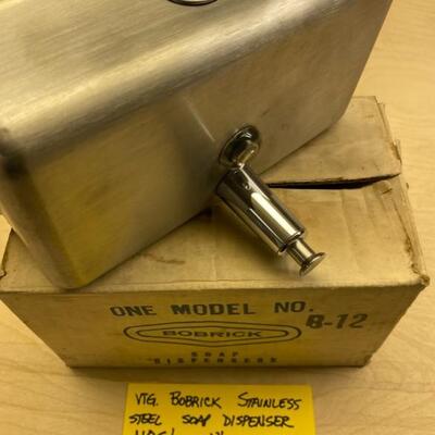 Vintage Bobrick Stainless Steel Soap Dispenser