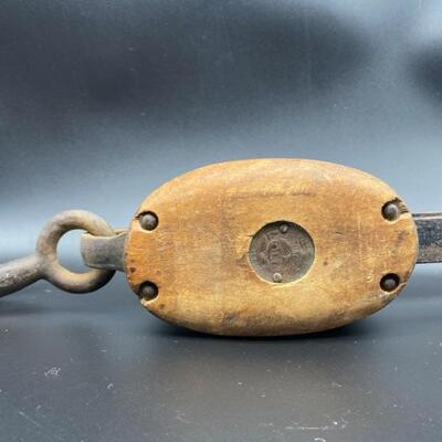 Vintage Union Hardware Hook & Pulley