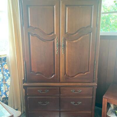 Vintage Entertainment Unit - 80"H x 40"W x 22.5"D - $100