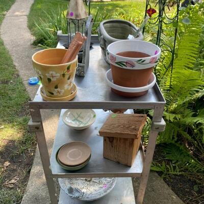 Vintage Lakeside Stainless Steel 3-Tier Cart