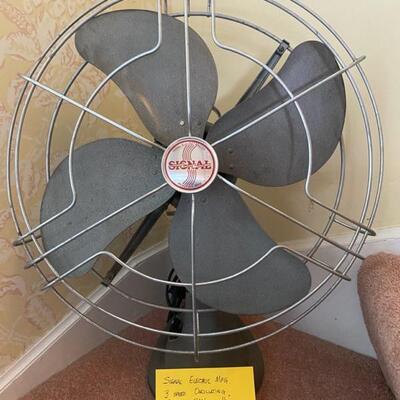 Signal Electric Vintage Oscillating Fan
