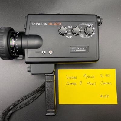 Vintage Minolta XL 401 Super 8 Movie Camera
