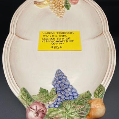 Vintage Oval Serving Platter