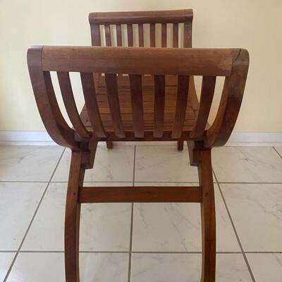 Kartini Single Bench/Chair Solid Wood - 23"H x 26"W x 14"D - $75