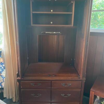 Vintage Entertainment Unit - 80"H x 40"W x 22.5"D - $100