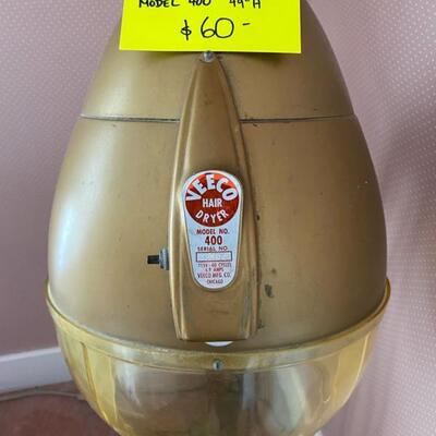 Vintage Veeco Salon Rolling Hair Dryer