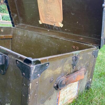 Vintage WW2 - Korean War Era Army Footlocker
