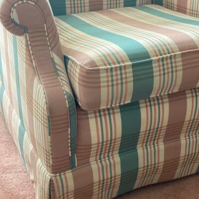 Vintage Ethan Allen Plaid Chair - 33"H x 32"W x 32"D - $75