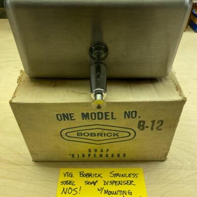 Vintage Bobrick Stainless Steel Soap Dispenser