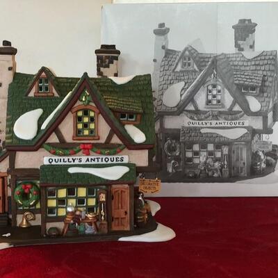 1996 Department 56 Dickens' Village Series "Quilly's Antiques"