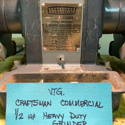 Craftsman Commercial 1/2 HP Heavy Duty Grinder 