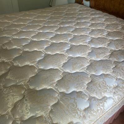 King Bed Mattress, Base & Headboard - 54"H x 80"W x80"D - Please Call For More Details