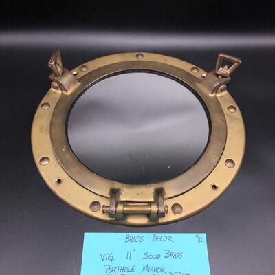 Brass Nautical Mirror