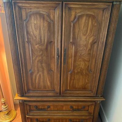 Vintage 5 Drawer Armoire - 64"H x 39"W x 20"D - Please Call For More Details