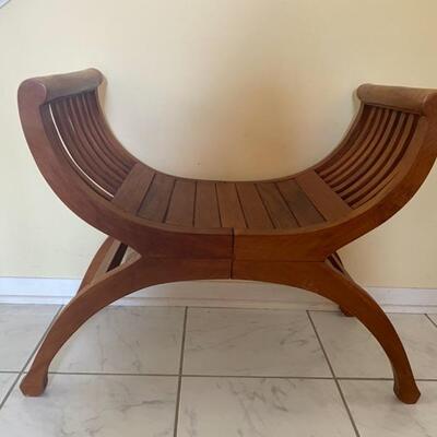Kartini Single Bench/Chair Solid Wood - 23"H x 26"W x 14"D - $75