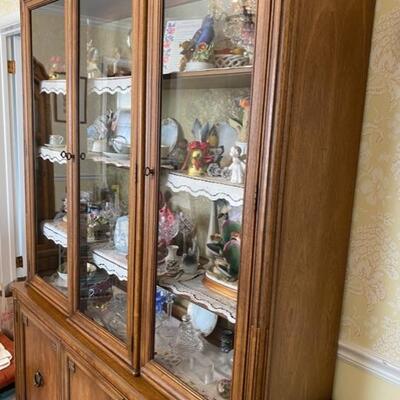 Henredon China Hutch - 80"H x 57.5"W x 16"D - $140
