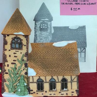 1985 Department 56 Dickens' Village Series "Village Church"