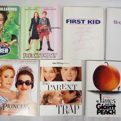 1035	LOT OF SEVEN DISNEY MOVIE PRESS KITS. LOT INCLUDES, FLUBBER (ALSO INCLUDES A SIGNED PRINT) FIRST KID, THE PARENT TRAP, THE PRINCESS...