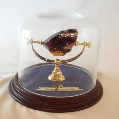 1050	THE NOBLE COLLECTION HARRY POTTER THE SORCERER'S STONE REPLICA IN DISPLAY CASE W/ GLASS DOME LID. APP. 6 IN H OVERALL 
